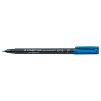 MARKER PEN STAEDTLER LUMOCOLOR PERMANENT 318 0.6MM F BLUE(BX10) - MARKER PEN STAEDTLER LUMOCOLOR PERMANENT 318 0.6MM F BLUE