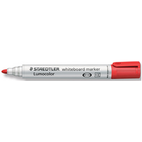 MARKER WHITEBOARD STAEDTLER LUMOCOLOR 351 2MM BULLET RED(BX10) - MARKER WHITEBOARD STAEDTLER LUMOCOLOR 351 2MM BULLET RED