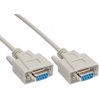 3m Serial RS232 Null Modem Cable - DB9 Female to Female 7C 30AWG-Cu Molded Type Wired crossover for - Astrotek 3m Serial RS232 Null Modem Cable - DB9 