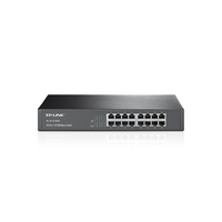 TP-Link SF1016DS 16 Port Rackmount Switch - 100Mbps  Unmanaged
