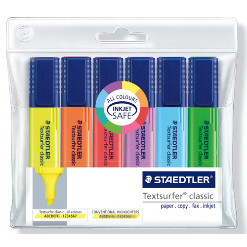 HIGHLIGHTER STAEDTLER TEXTSURFER WLT6(EACH) - HIGHLIGHTER STAEDTLER TEXTSURFER WLT6