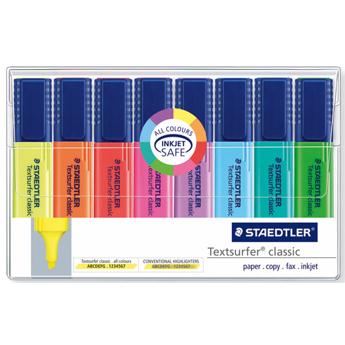 HIGHLIGHTER STAEDTLER TEXTSURFER WLT-8 ASST(EACH) - HIGHLIGHTER STAEDTLER TEXTSURFER WLT-8 ASST