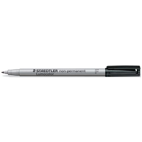 MARKER OHP STAEDTLER 316 WATER SOL F BLACK(BX10) - MARKER OHP STAEDTLER 316 WATER SOL F BLACK