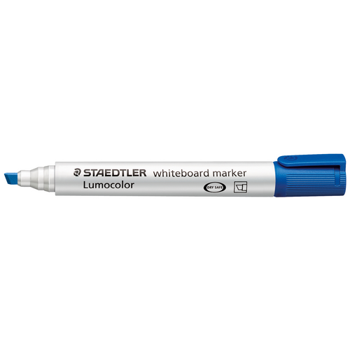 MARKER WHITEBOARD STAEDTLER LUMOCOLOR 351B CHISEL TIP BLUE(BX10) - MARKER WHITEBOARD STAEDTLER LUMOCOLOR 351B CHISEL TIP BLUE